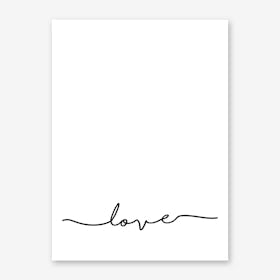 Love Quote Lower Art Print
