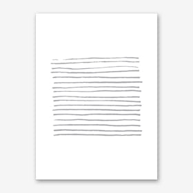 Abstract Grey Zebra Lines Art Print