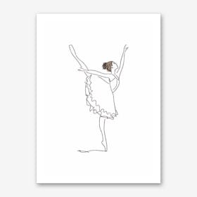 Ballet Line Art Art Print