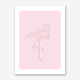 Be You Pink Flamingo Art Print