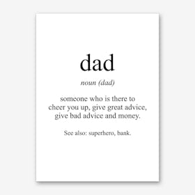 Dad Meaning Print Art Print