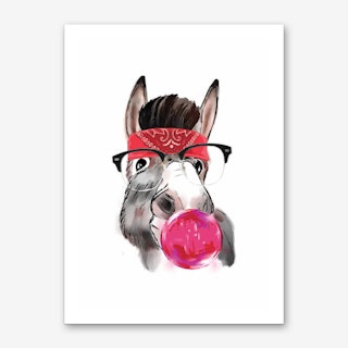 Gangster Donkey Canvas Print By Pixy Paper Fy gangster donkey canvas print