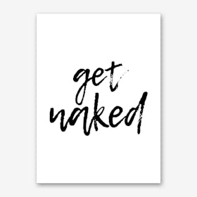 Get Naked Funky Art Print