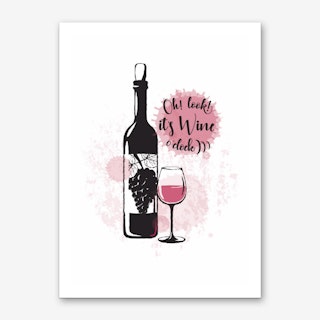 It's Wine O Clock Art Print