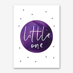 Little One Purple Watercolour Art Print