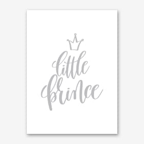 Little Prince Grey Art Print