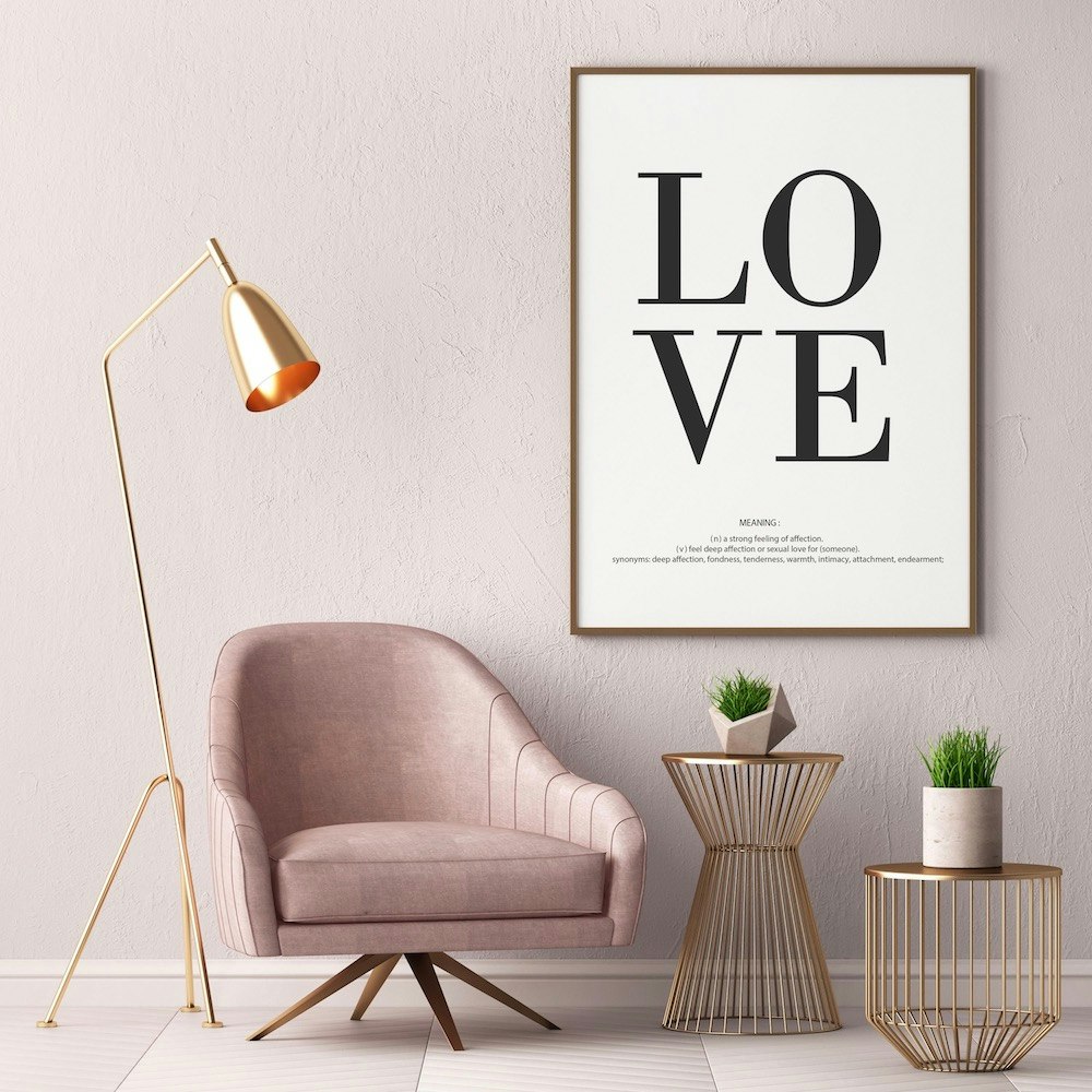 Love Meaning Wall Art Print Free Shipping Fy