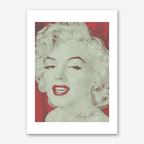 Marilyn Monroe Red Lipstick Art Print