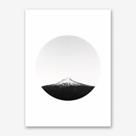 Mountain in a Circle Art Print
