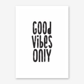 Good Vibes Only Pixy Group Art Print