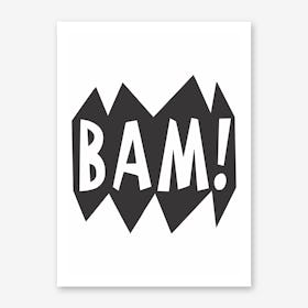 Bam Superhero Art Print