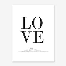 Love Meaning Art Print