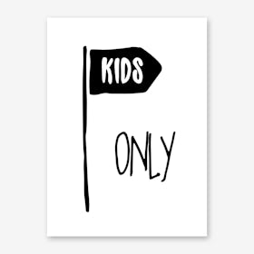 Kids Only Art Print