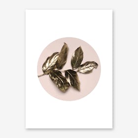 Rose Gold Leaf Art Print