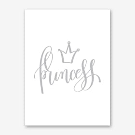 Princess Grey Print Art Print