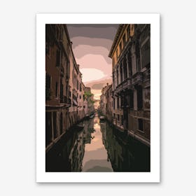 Sunset Venice Art Print