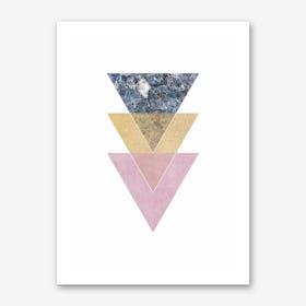Three Layered Triangles Art Print