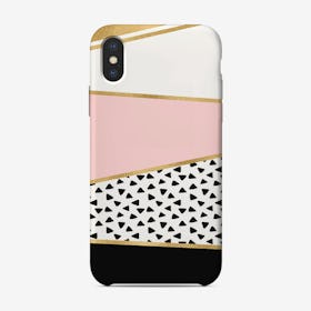 Paint Mix Pink and Light Blue Phone Case iPhone Case