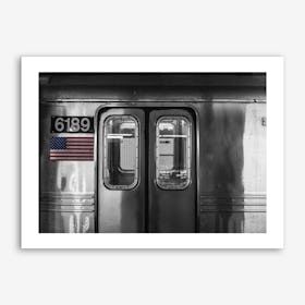 Vintage America Silver Subway Art Print