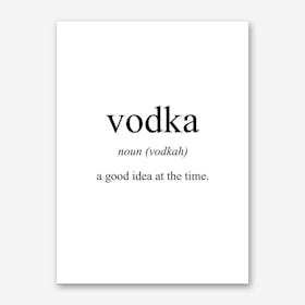 Vodka Meaning Print Art Print