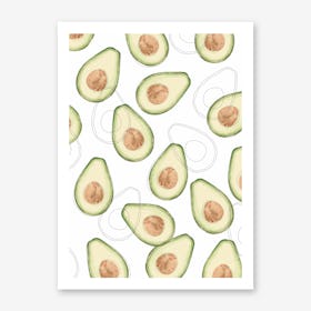 Avocado Art Print I