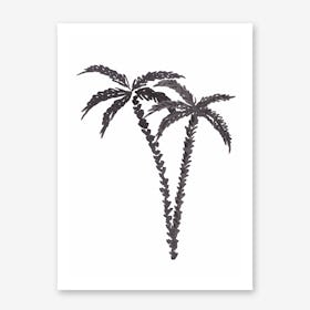 Black Palms Art Print