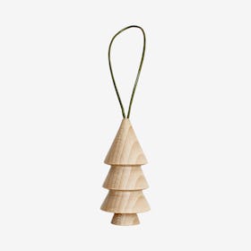 Wooden Christmas Tree Hanger - Nº. 3 - Pistachio