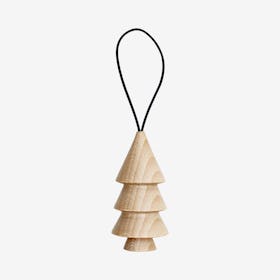 Wooden Christmas Tree Hanger - Nº. 3 - Ocean Blue