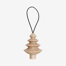 Wooden Christmas Tree Hanger - Nº. 4 - Ocean Blue