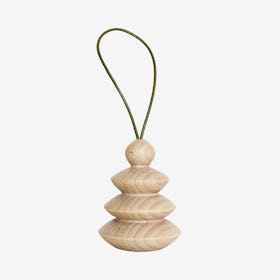 Wooden Christmas Tree Hanger - Nº. 5 - Pistachio