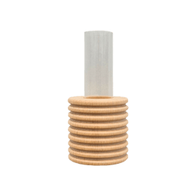 Ribble Wall Vase - Natural Wood