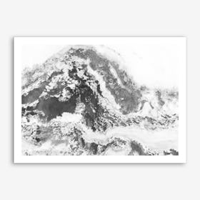 Black and White Marble Mountain II Art Print