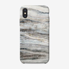 Blue and White Marble Landscape I iPhone Case