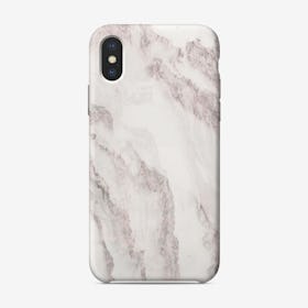 White Marble Mountain I iPhone Case