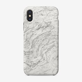 White Marble V iPhone Case