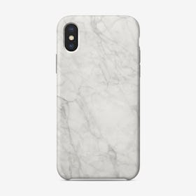 White Marble IX iPhone Case