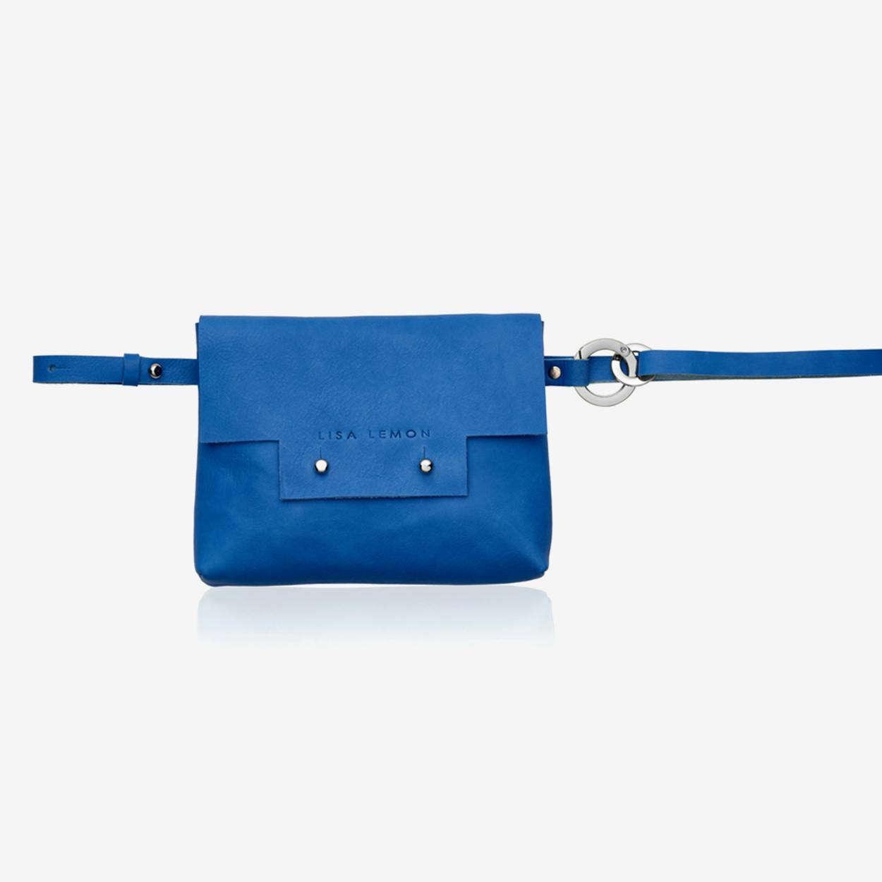bright blue purse