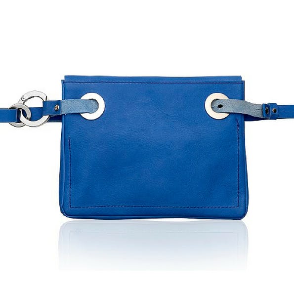 bright blue bag