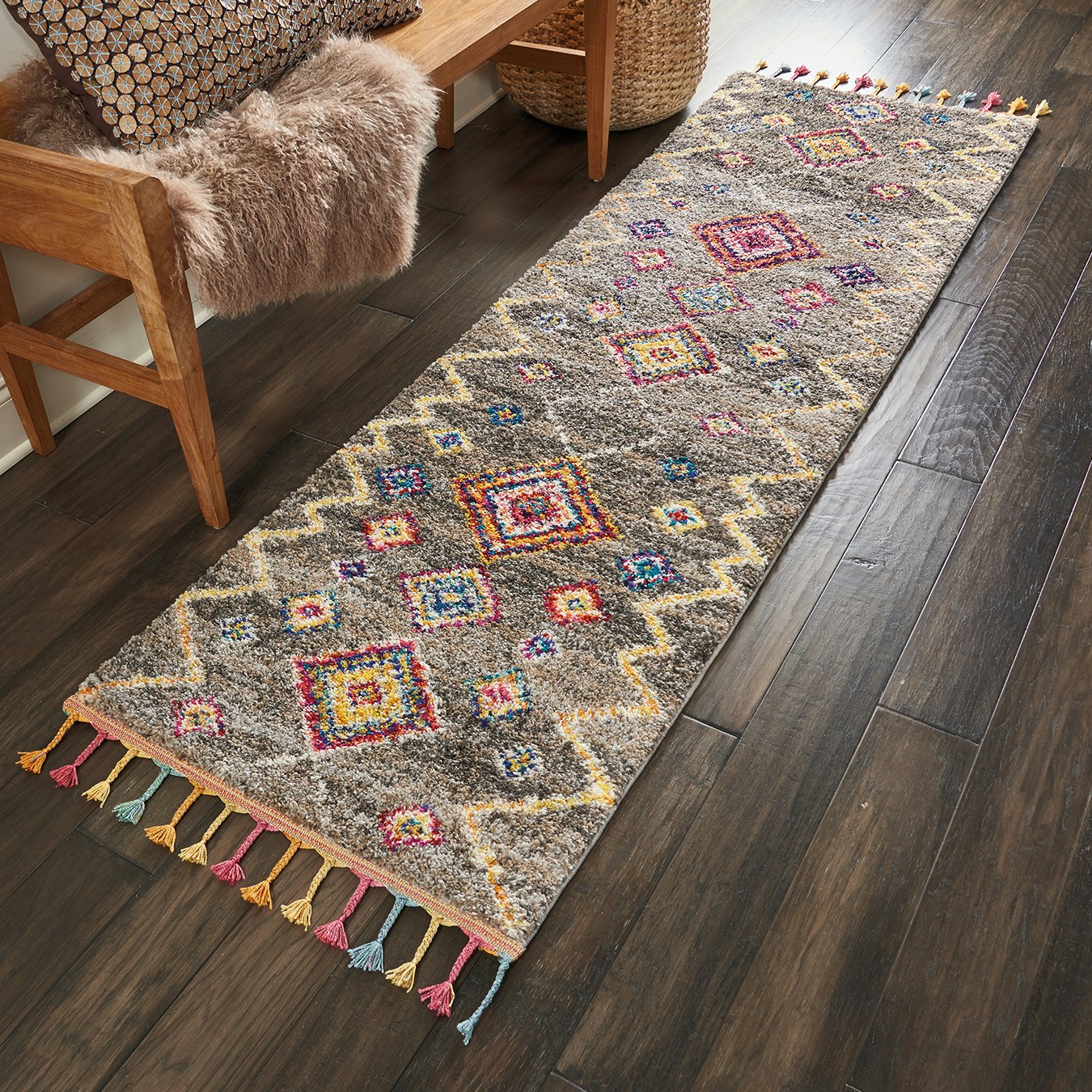 Nomad Grey Runner by Nourison UK