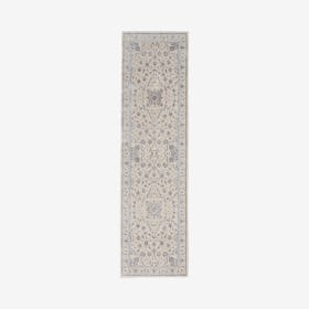 Silky Textures Runner Rug - Ivory / Grey