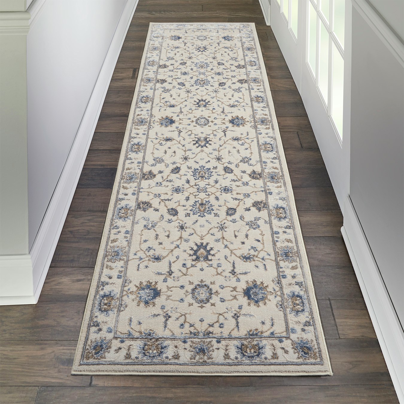 Silky Textures Runner Rug - Ivory by Nourison UK
