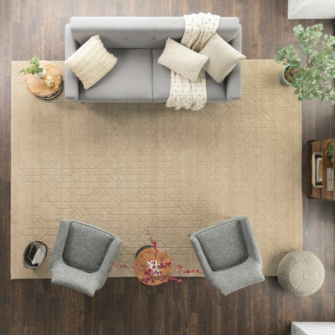 Alessia Area Rug - Beige by Nourison UK