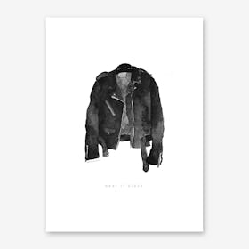 Leather Jacket Art Print
