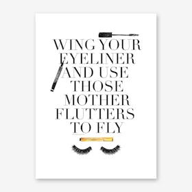 Mother Flutters Art Print