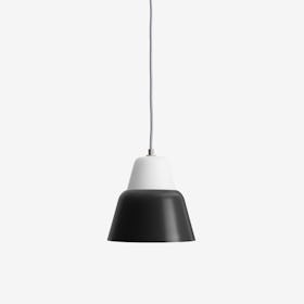 Modu M Pendant Light in Glass Black Semi-Matte