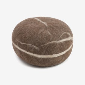 Alwin-Felt Sitting Stone in Brown