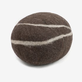 Oskaw-Felt Stone Sitting Stone in Dark Grey