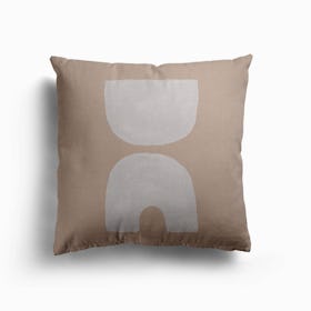 Mid Century Brown I Canvas Cushion