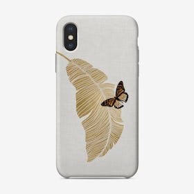 Butterfly & Palm iPhone Case