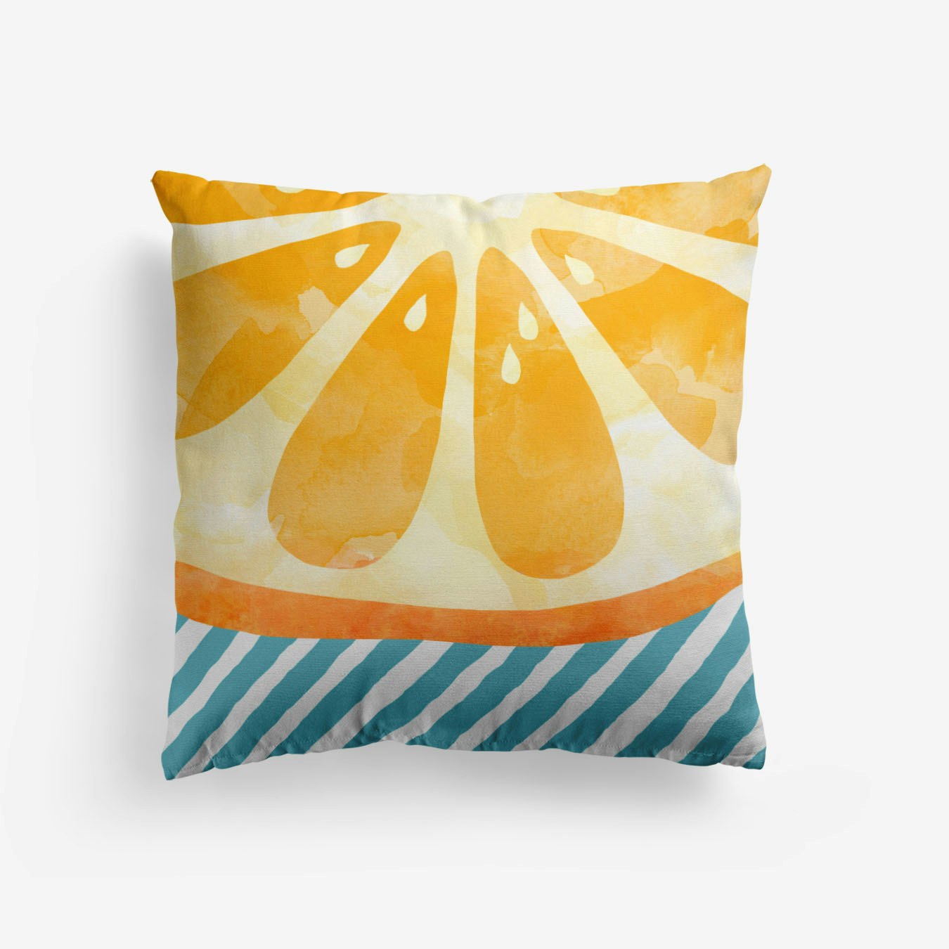 Orange Abstract Cuscino